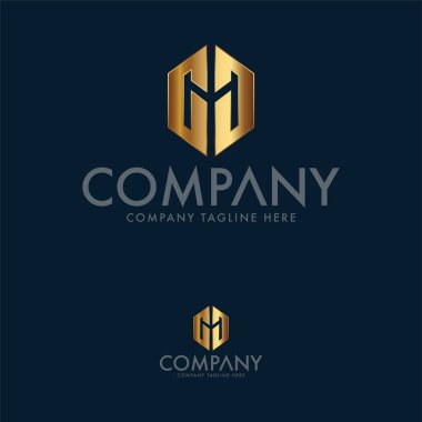 Harf MC logo tasarım şablonu