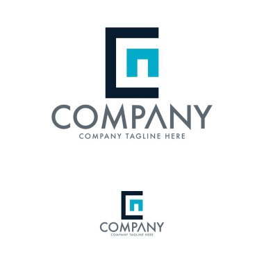 Letter Cn Logo Tasarım Şablonu