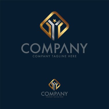 Yaratıcı mektup Y logo tasarım şablonu