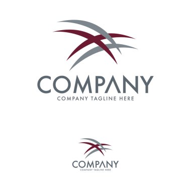 Soyut tekstil logo tasarım şablonu