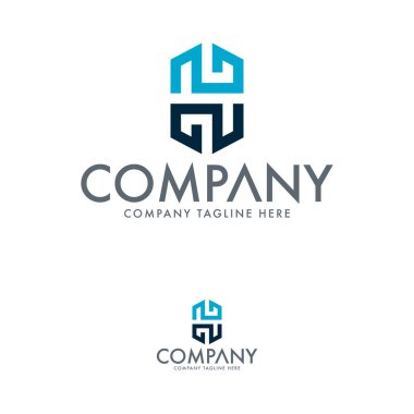 yaratıcı H harfi logo tasarım şablonu