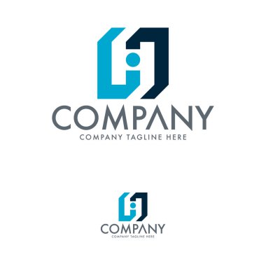 yaratıcı H harfi logo tasarım şablonu