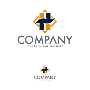 yaratıcı H harfi logo tasarım şablonu