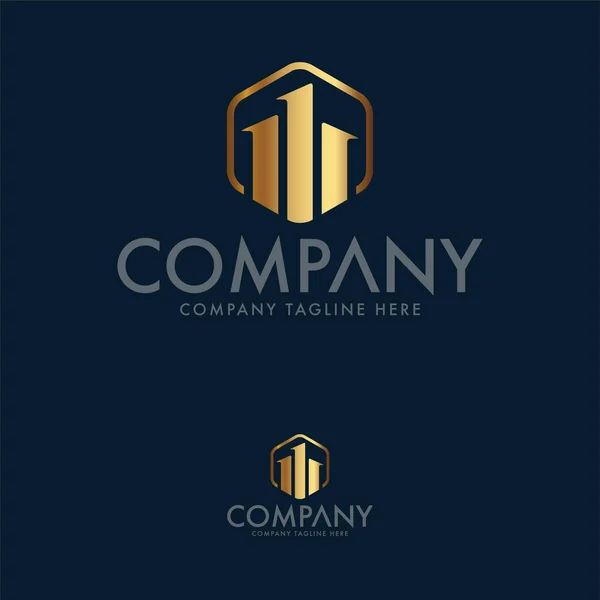 Szablon Projektu Logo Nieruchomości — Wektor stockowy