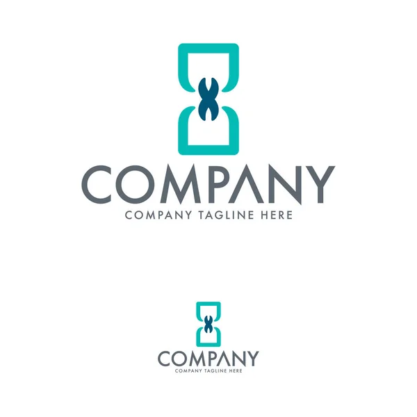 Dna Communication Logo Design Template — Stock Vector
