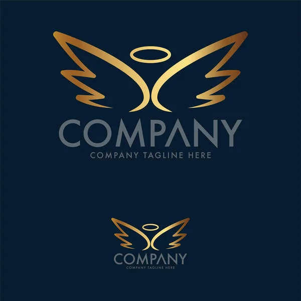 Creative Angel Logo Design Template — Stock Vector