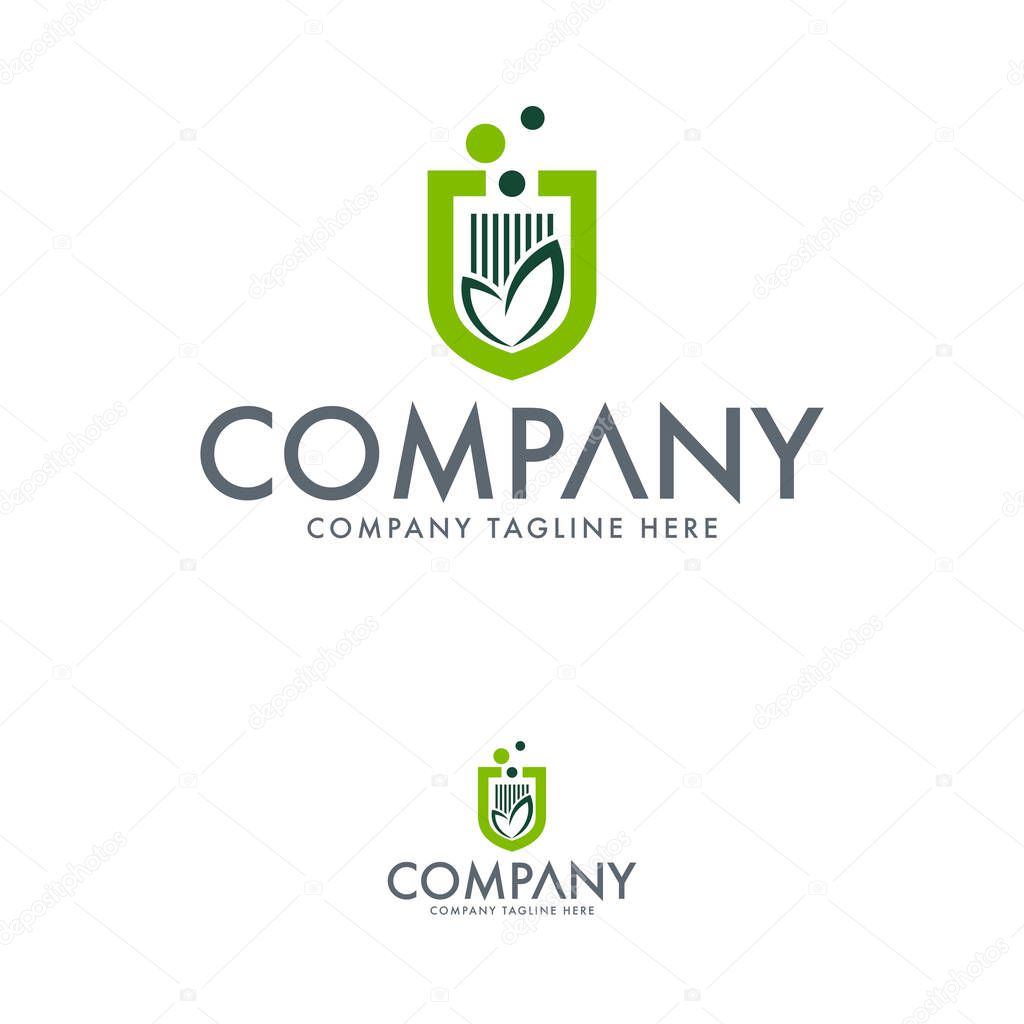Creative agriculture logo design template