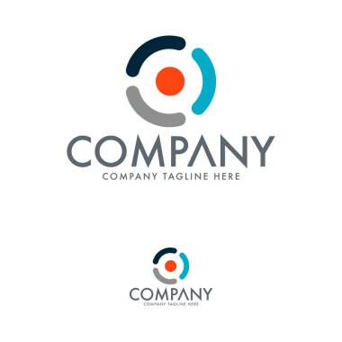 Soyut Logo Tasarımı. Circle Logo Şablonu