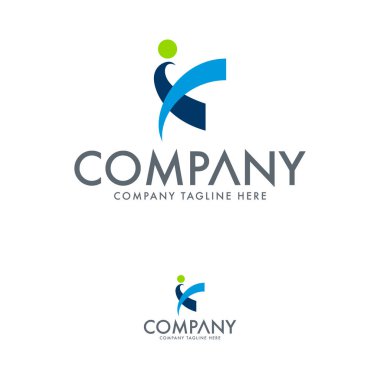 Spor ve İnsan Logo Şablonu