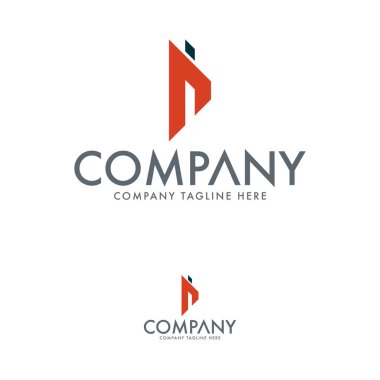 İnşaat ve Mimari Logo Şablonu. N Harfi Logo Tasarımı