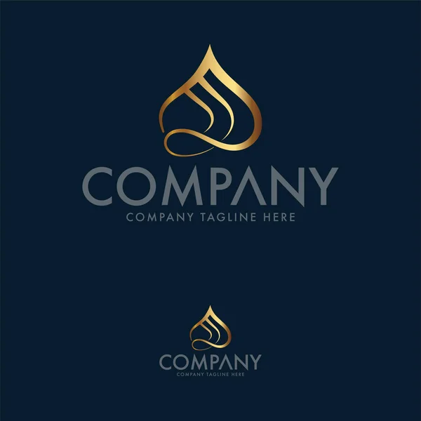 Modèle Conception Logo Restaurant Chapeau Sultan Luxe — Image vectorielle
