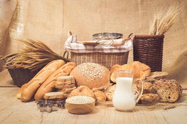 ekmek ve pastane ürünleri.