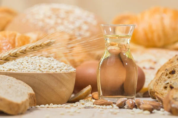 Fırın ürünleri için malzemeler.