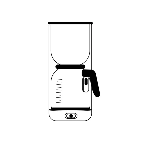 Kaffeemaschine Zeilensymbol Kaffeemaschine Zeichen Vektorgrafik Kaffeemaschine Für Die Küche Hause — Stockvektor