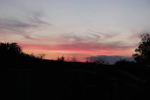 Prachtige Zomeravond Zonsondergang — Stockfoto
