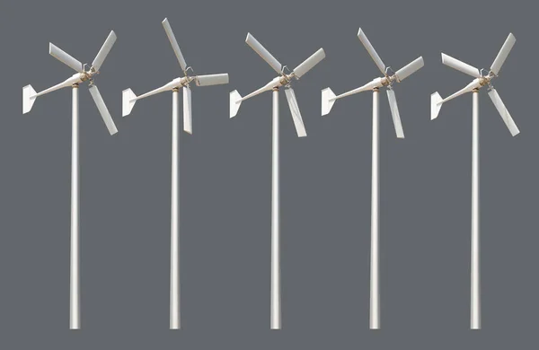 Wind turbine isolated — Stock Photo, Image