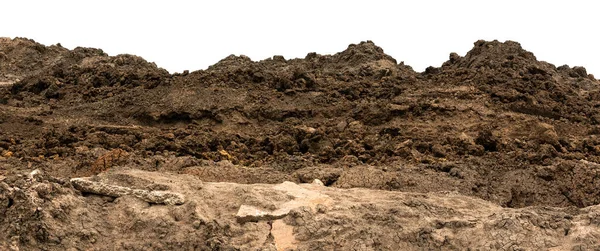 Pile Soil Isolated White Background — Stock Photo, Image