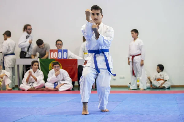 Bir Vila Nova Gaia Portekiz Kasım 2017 Karate Olay Karate — Stok fotoğraf