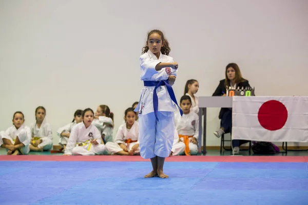 Vila Nova Gaia Portugal November 2017 Karate Evenement Feestelijke Kampioenschap — Stockfoto