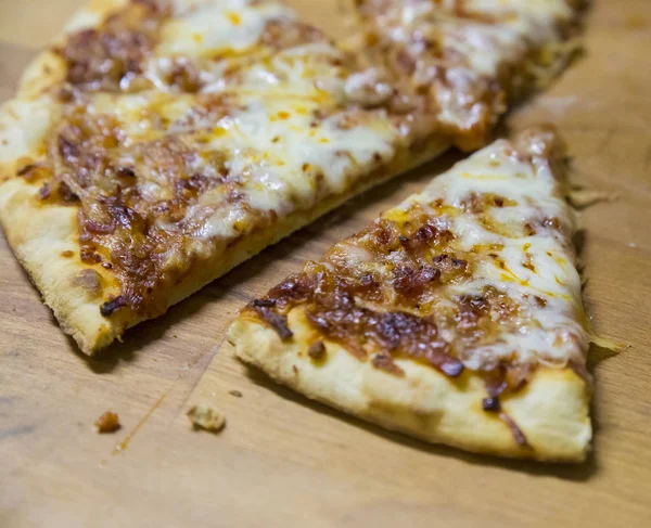Olasz Tradicionális Konyha Pizza Ételháttér Friss Sült Pizza Prosciutto Sült — Stock Fotó