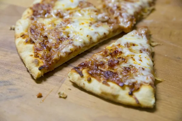 Tradiční Italská Kuchyně Pizza Potravinové Zázemí Čerstvě Upečená Pizza Prosciutto — Stock fotografie