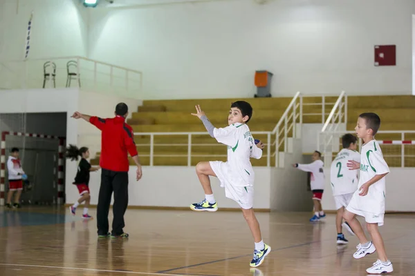 Afife Viana Castelo 葡萄牙 2018年12月1日 Afifense 体育协会于2018年12月1日举办儿童手球锦标赛 以促进儿童体育 — 图库照片