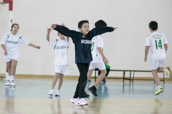 Afife 카스텔로 포르투갈 2018 2018 스포츠를 Afifense 스포츠 어린이 핸드볼 — 스톡 사진