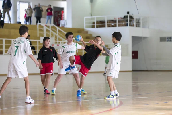 Afife Viana Castelo Portugalia Decembrie 2018 Turneul Handbal Pentru Copii — Fotografie, imagine de stoc