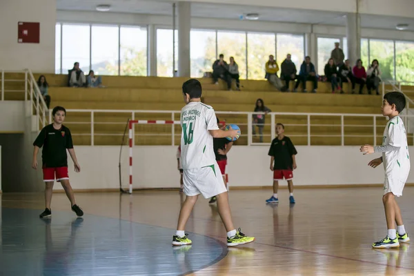 Afife Viana Castelo 葡萄牙 2018年12月1日 Afifense 体育协会于2018年12月1日举办儿童手球锦标赛 以促进儿童体育 — 图库照片