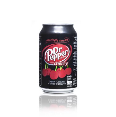 Dr Pepper Cherry closeup alüminyum siyah renk olabilir
