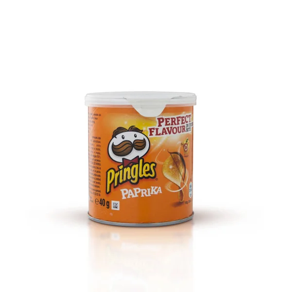 Chisinau Moldova June 2018 Pringles Potato Chips Paprica Small Package — Stock Photo, Image