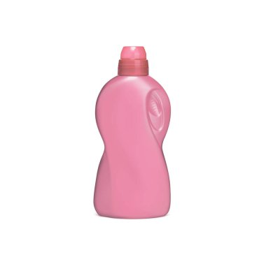 Beyaz arka plan üzerinde izole kimya plastik şişe