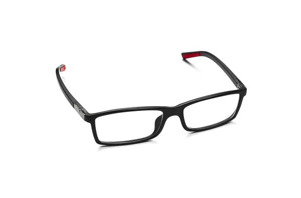 Óculos Olho Preto Isolados Chão Branco — Fotografia de Stock