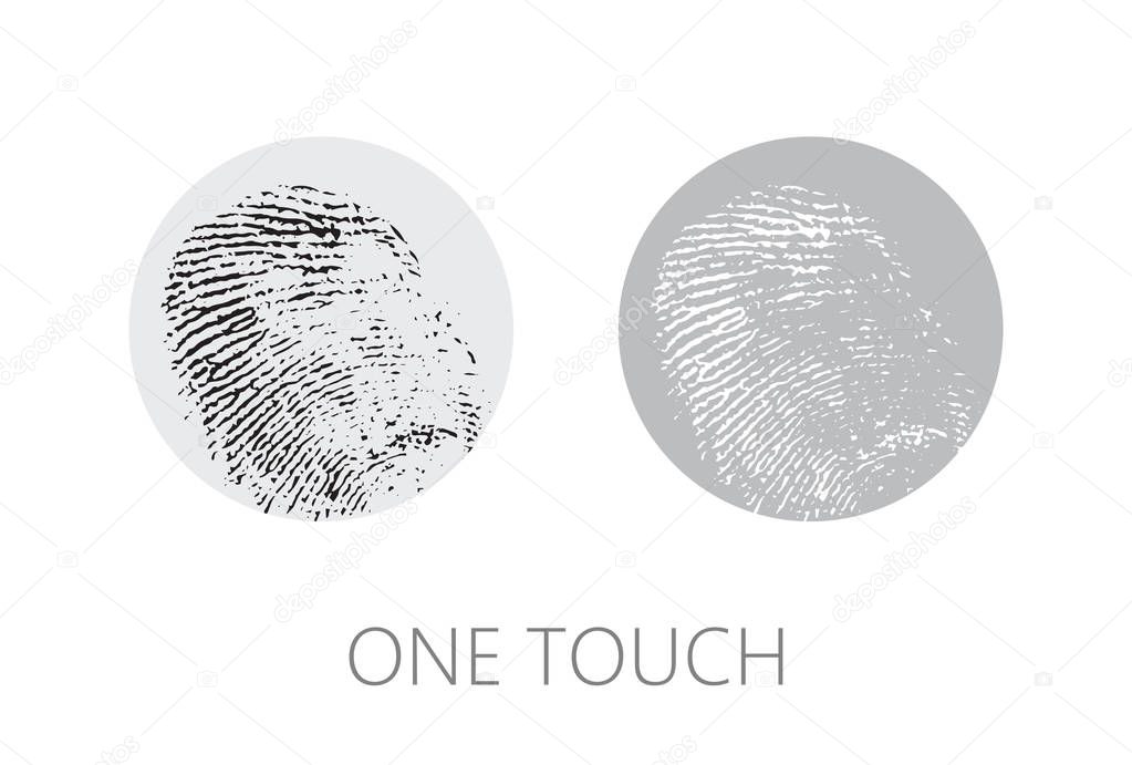 Fingerprint icon. The vector icon for websites, web design, mobile app. Illustration Vector. eps 10