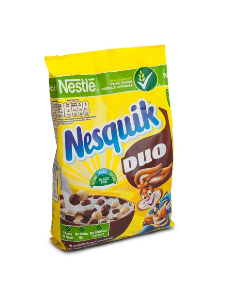 Chisinau Moldova February 2019 Nestle Nesquik Breakfast Cereal Breakfast Isolated — Stock Photo, Image