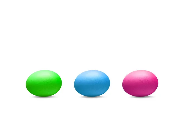 Single blue color egg isolated on white background — Stock Photo, Image