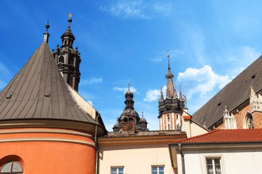 Küçük Pazar Meydanı, Krakow, Polonya. Krakow - Polonya'nın tarihi