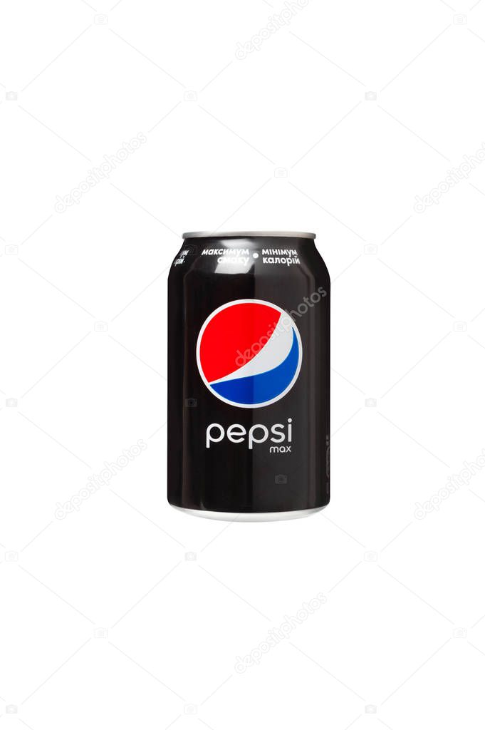 Lata De Pepsi Max Bebida Aislada En Blanco