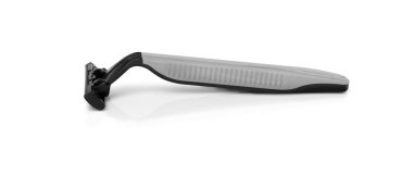 Erkekler tıraş usturası. Stüdyo çekimi beyaz izole