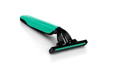 Erkekler tıraş usturası. Stüdyo çekimi beyaz izole