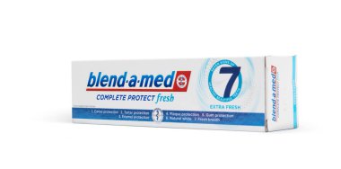 Tıbbi diş macununu harmanla, Ekstra Taze, Procter & Gamble tarafından yapıldı..
