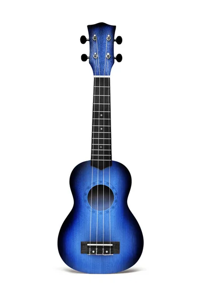 La chitarra ukulele blu — Foto Stock