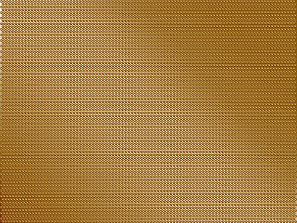 Abstrakte Goldene Farbe Metall Textur Stahl Hintergrund Lochblech Dunkler Kühler — Stockvektor