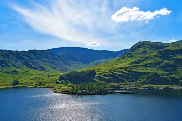 Capturando Natureza Bonita Pitoresca Espaços Abertos Reservatório Haweswater Lake District — Fotografia de Stock