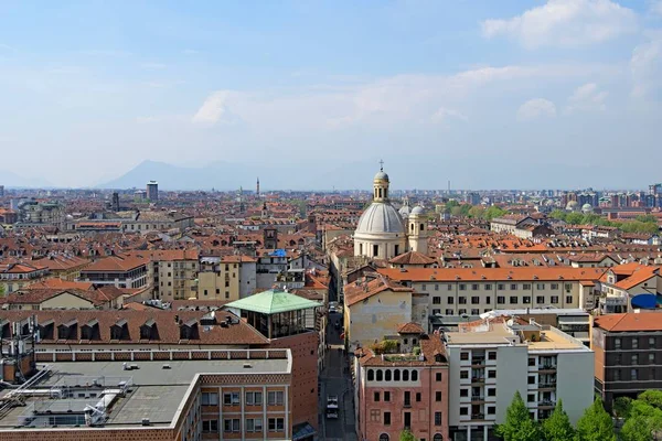 Aerial Capture Turin Rooftops Taken Top Bell Tower John Baptist — Stock Photo, Image