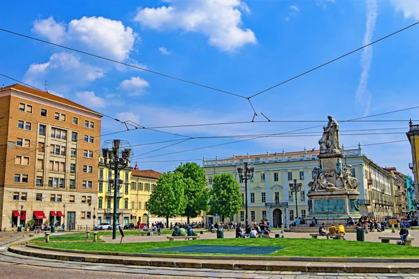 Turin Est Une Magnifique Mecque Architecture Médiévale Antique Des Bâtiments — Photo