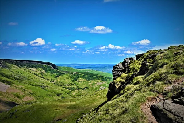 Área Hope Valley White Peaks Derbyshire Ofrece Magníficas Vistas Los — Foto de Stock