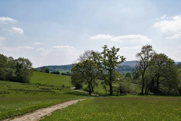 Hathersage Vesnice Občanská Farnost Okrese Peak Derbyshire Anglie Leží Mírně — Stock fotografie