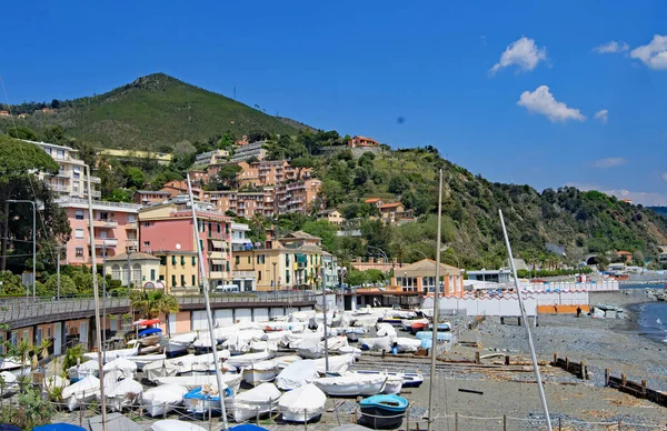 Arenzano Una Ciudad Costera Comunal Situada Ciudad Metropolitana Génova Liguria — Foto de Stock