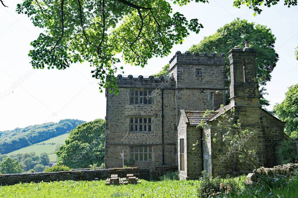 North Lees Hall, standing on a sweeping hillside beneath Stanage Edge, is set amidst some of the most spectacular scenery of the Peak National Park. It provided the inspiration for Thornfield Hall, in Bronte's Jane Eyre.